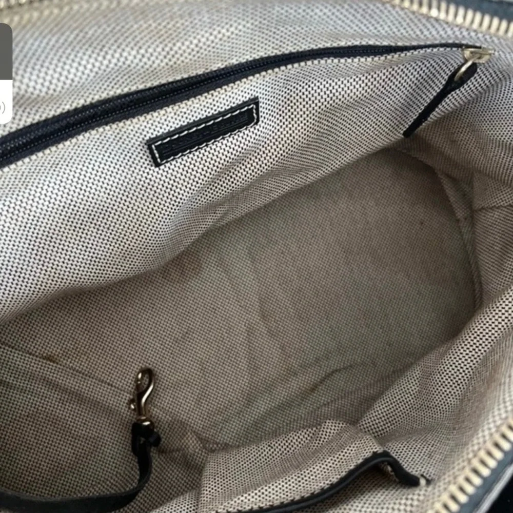 DOONEY AND BOURKE Large Domed Satchel Fabric with Classic Print - Picture 5 of 7